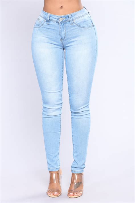 Real Talk Booty Lifting Jeans Light Blue Wash Fashion Nova Jeans