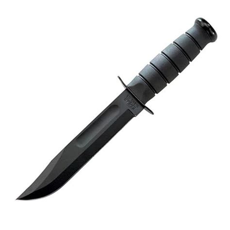 Ka Bar 1213 Black Straight Edge Knife Hard Sheath