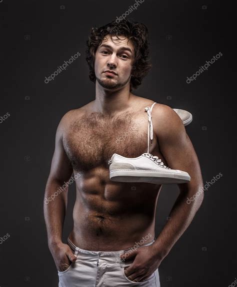Male With Naked Torso In Studio Stock Photo By Fxquadro