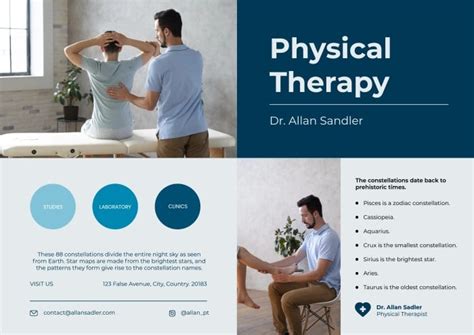 Free Professional Physical Therapy Care Brochure Template