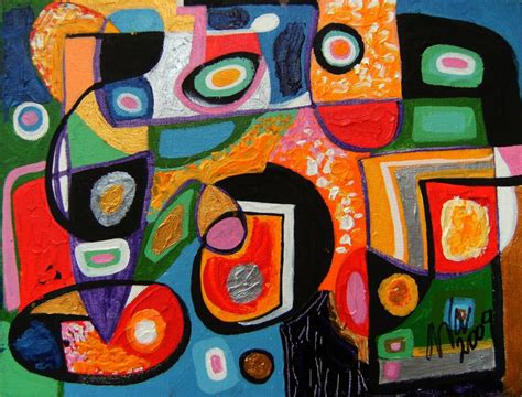 Confusion Colorful Art Painting Art