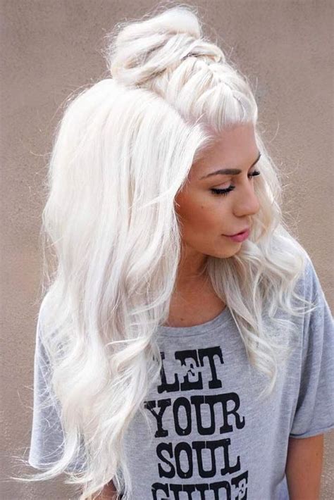 But because you are fairer skinned, stay away from shades that are white, ash and reddish. Icy Blonde Hair Color Ideas