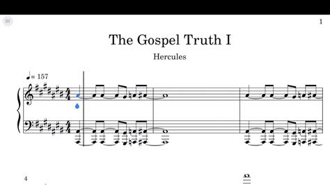 The Gospel Truth I From Hercules Sheet Music Youtube