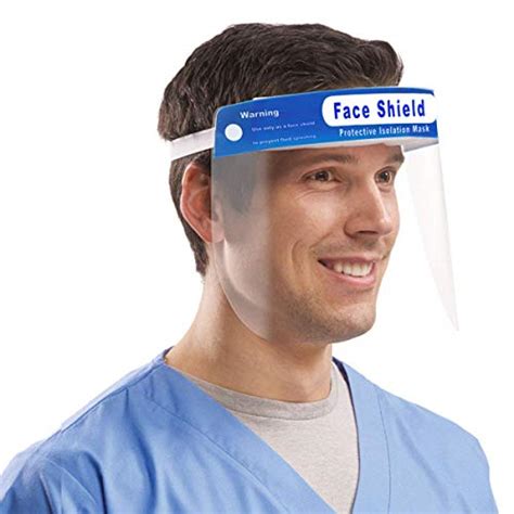 A face shield, an item of personal protective equipment (ppe), aims to protect the wearer's entire face (or part of it) from hazards such as flying objects and road debris, chemical splashes (in laboratories or in industry), or potentially infectious materials (in medical and laboratory environments). Multi-Purpose Face Shields - Protective Facial Mask Safety ...