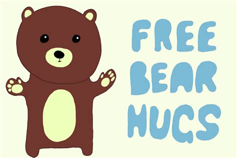 Free Bear Hug Clip Art Library