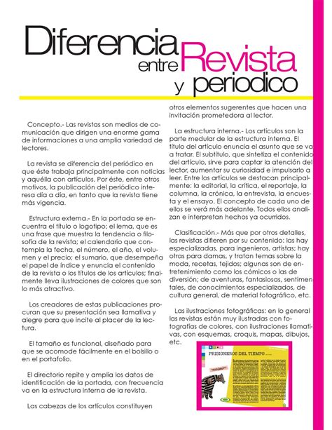 Diferencia Entre Revista Y Periodico By Karla Caldera Issuu