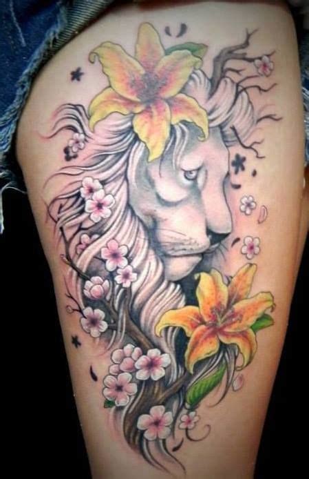 27 Best Lion Thigh Tattoos For Women Images On Pinterest