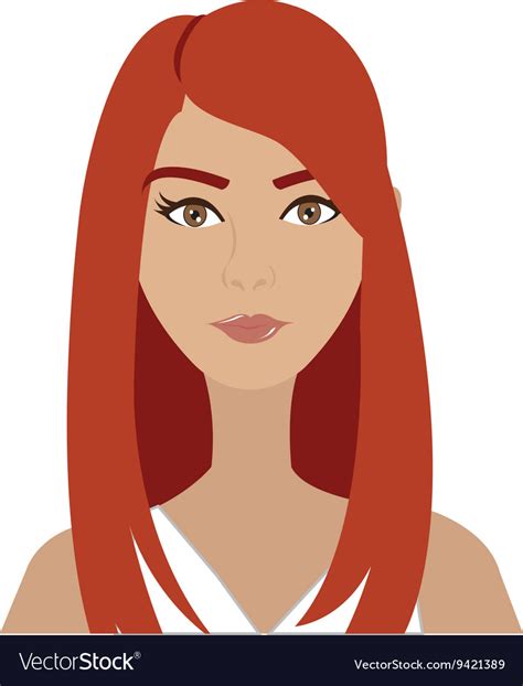 Cartoon Avatar Woman Front View Royalty Free Vector Image