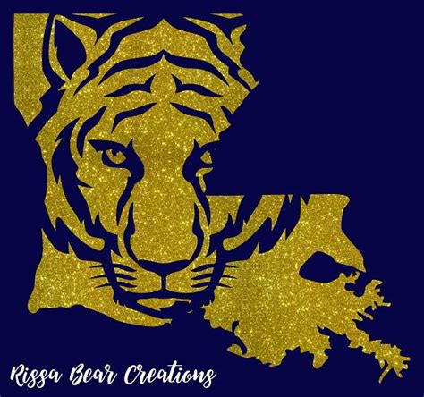 Louisiana Tiger Vinyl Decal Etsy Louisiana Tigers Vinyl Tshirts