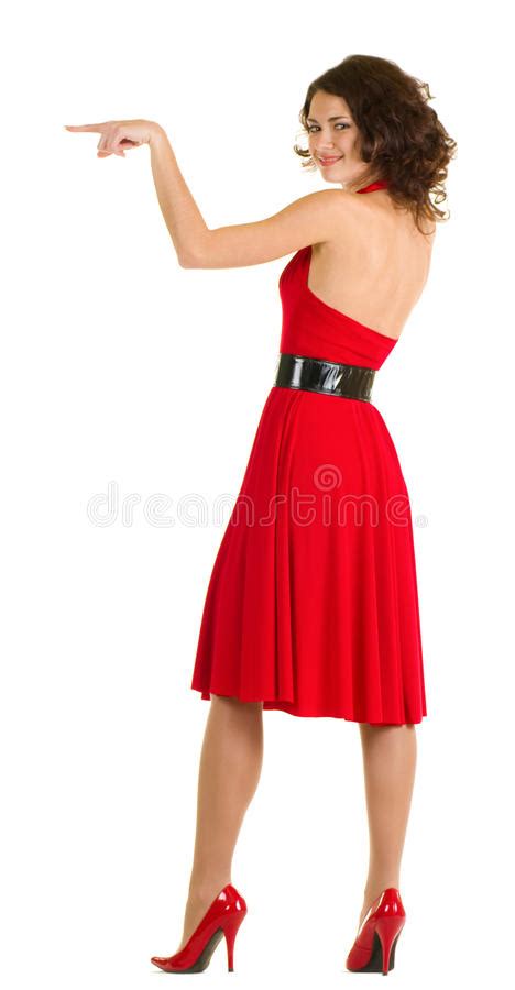 Jeune Femme Sexy Dans La Robe Rouge Photo Stock Image Du élégance