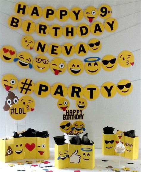Emoji Birthday Party Package Emoji Party Supplies Decorations