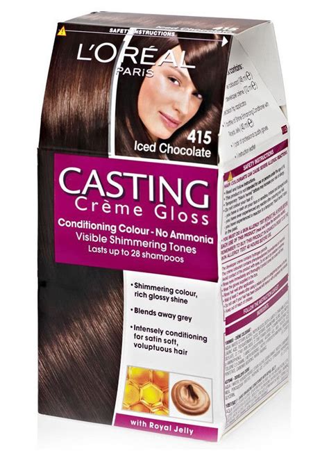 Dan is casting crème gloss iets voor jou!l'oreal le color gloss 1 step toning gloss copper 4 oz ea. Loreal Paris Casting Cream Gloss 415 Iced Chocolate ...