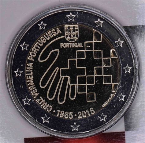 Portugal 2 Euro Coin 150th Anniversary Of The Portuguese Red Cross
