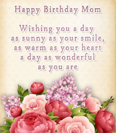 The relationship between a mother and daughter is an exceptional one; Happy Birthday Poems for Mom - Quotes and Messages