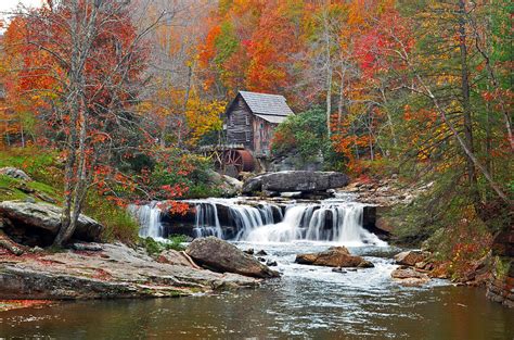 Old Water Mill In Autumn Photograph By Lj Lambert Fine Art America