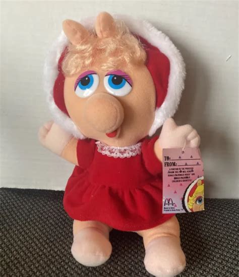 Vtg Mcdonalds Baby Miss Piggy Plush 11 1988 Christmas Jim Henson