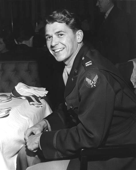 Joseph Jasgur Ronald Reagan Candid In Military Uniform Fine Art Print