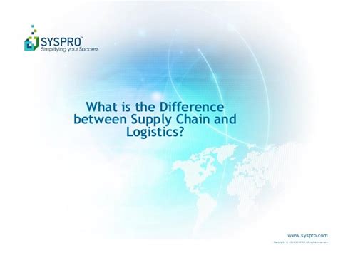 What Is The Difference Between Supply Chain And Logistics