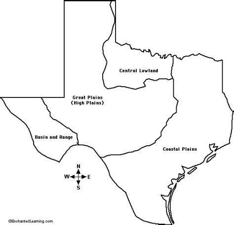 Blank Map Of Texas Rivers And Cities