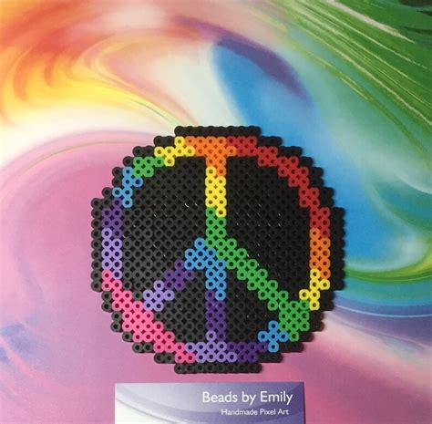 Rainbow Peace Sign Magnetornament Rainbow Color Home Decor Etsy