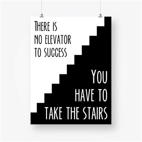 Black And White Motivational Quote Poster Printable Office Etsy