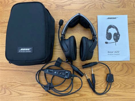 Bose Aviation Headset A20 Bluetooth Dual Plug For Sale Online Ebay