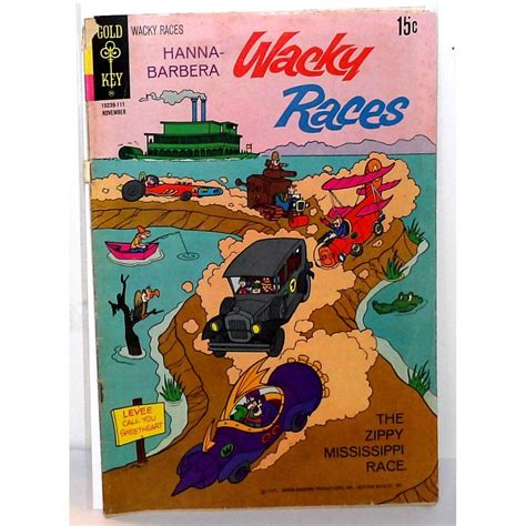 Lot Gold Key Comics Hanna Barbera Wacky Races 5 No 1971