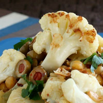 Have Recipes Will Cook Roasted Cauliflower With Chickpeas And Olives
