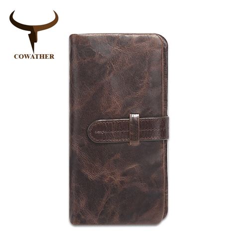 Become a coach insider to receive exclusive access to new styles, special offers and more. COWATHER 2017 New fashion cow genuine leather mens wallets ...