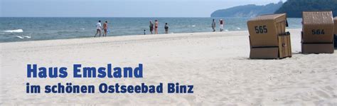 Informationen zu unseren anderen objekten im ostseebad binz in der residenz dünenstrasse, dem deutschen haus und der villa a cappella. Startseite - Haus Emsland im Ostseebad Binz