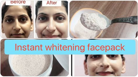 Instant Skin Whitening Face Pack Homemade Whitening Andbrighting Pack