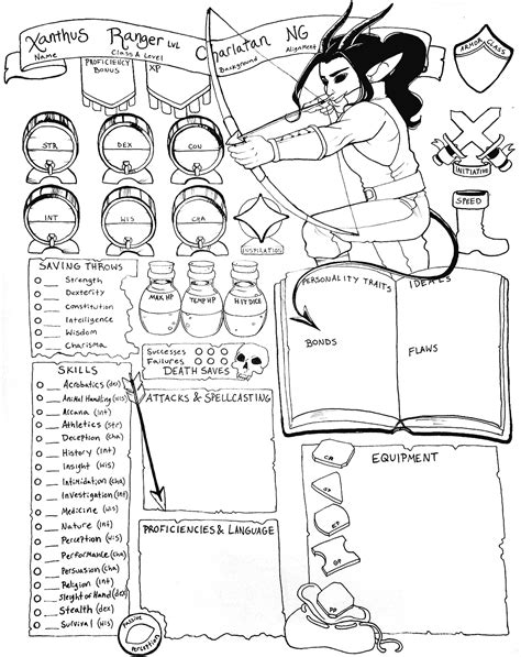 Witch Assume Day Dnd E Ranger Character Sheet Graze Underground I M Sorry