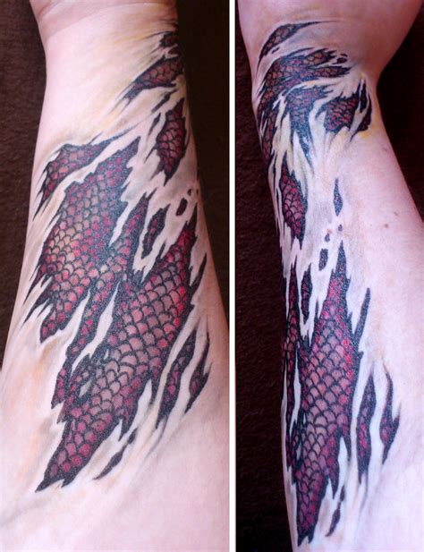 Biomechanic Dragonscale Tattoo By Ms Sternenhagel On Deviantart