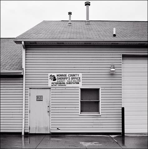 Tiny Sheriff Office In The Small Town Of Petersburg Michigan