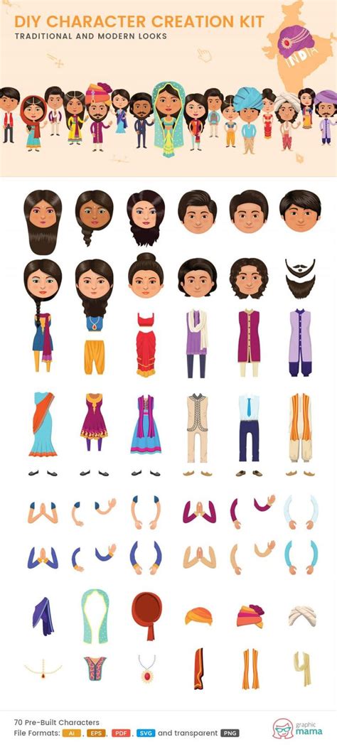 Repeat until you've picked each part (risers are optional, but usually recommended for larger wheels 55mm and above). 40+ DIY Vector Kits to Create Your Own Character in Adobe ...
