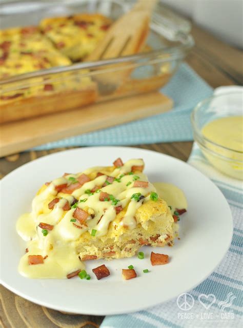 Keto Eggs Benedict Casserole Recipe Low Carb Breakfast Low Carb