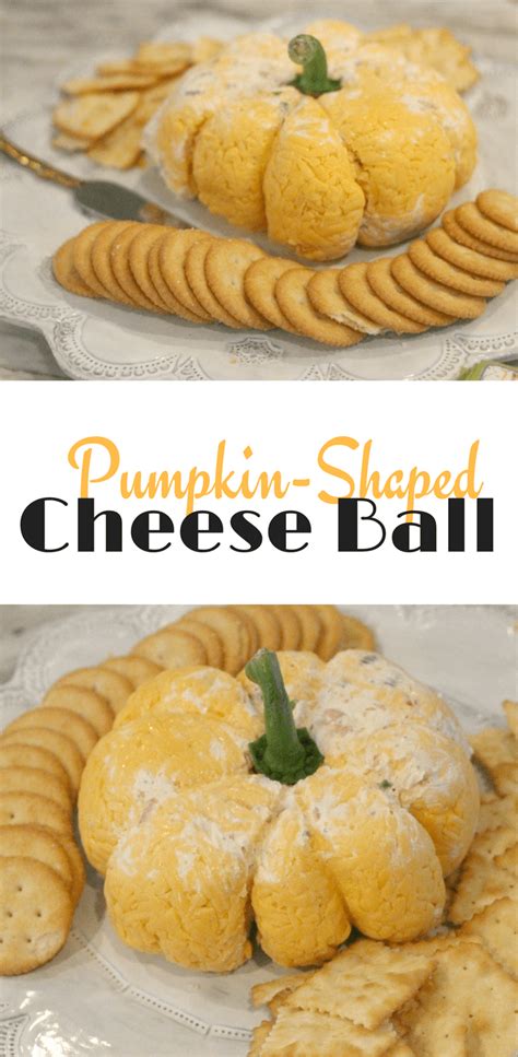 Pumpkin Shaped Cheese Ball For Fall The Perfect Appetizer For A