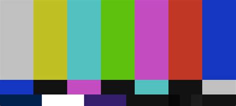 The Origin Of Colour Bars On Tv And Other Standard Test Files