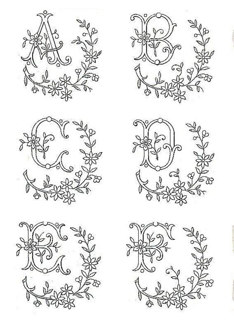 Alphabet Patterns Free Woodburning Embroidery Alphabet Hand