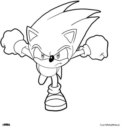 On The Go Sonic Color Page Hedgehog Colors How To Draw Sonic