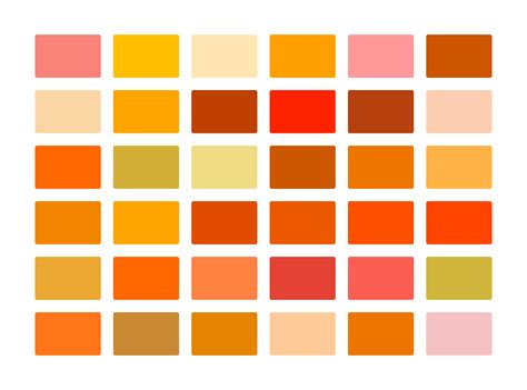Shades Of Orange: +50 Orange Colors with Hex Codes