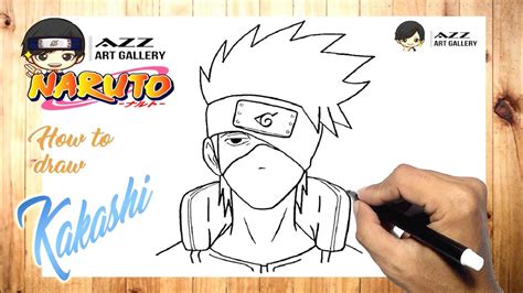 How To Draw Kakashi Hatake Step By Step Naruto Youtube