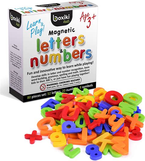80 Piece Alphabet Magnets Set Abc Learning Toys Plastic Magnetic