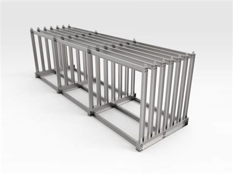 Vertical Storage Rack Steel Plate Bend Tech Group