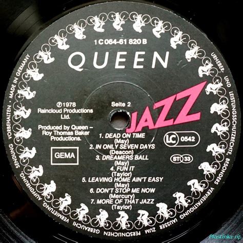Queen ‎ Jazz 1978 Plastinka Rip оцифровки винила и магнитоальбомов