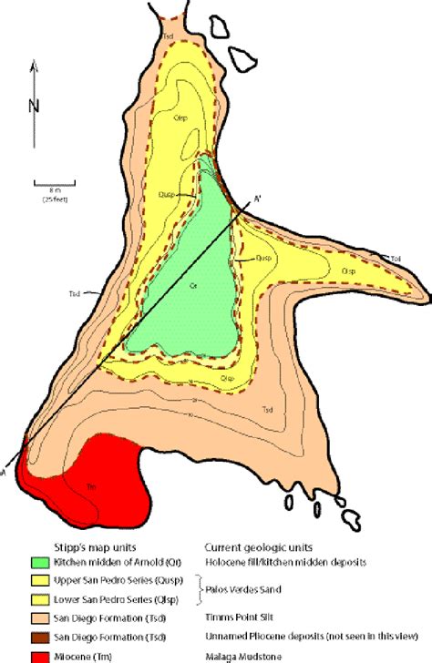 Geologic Map Of Deadman Island Modified From A Map Found In The