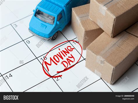 Moving Day On Calendar Image And Photo Free Trial Bigstock