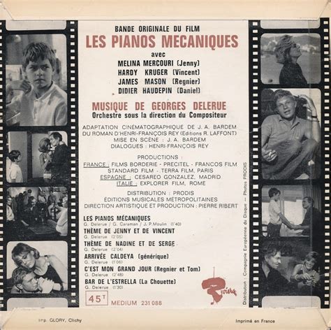 Film Music Site Les Pianos Mécaniques Soundtrack Georges Delerue Riviera 1966