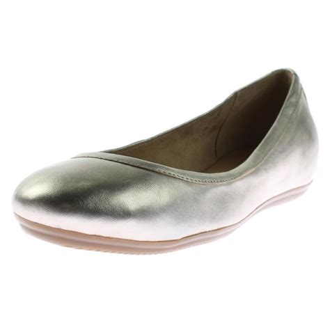 Naturalizer Womens Brittany Leather Slide On Ballet Flats