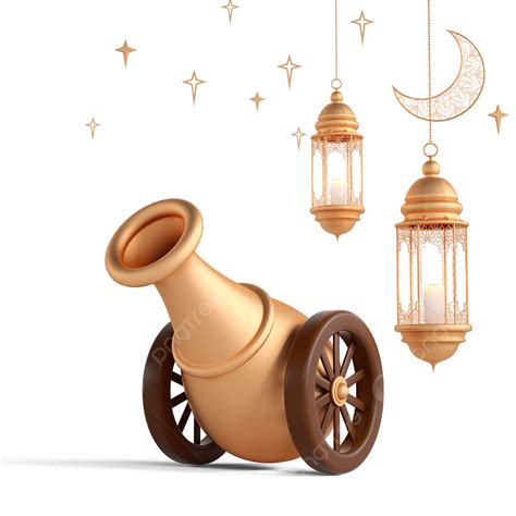 The Ramadan Cannon Png Transparent Ramadan Cannon Golden Eid Cannon